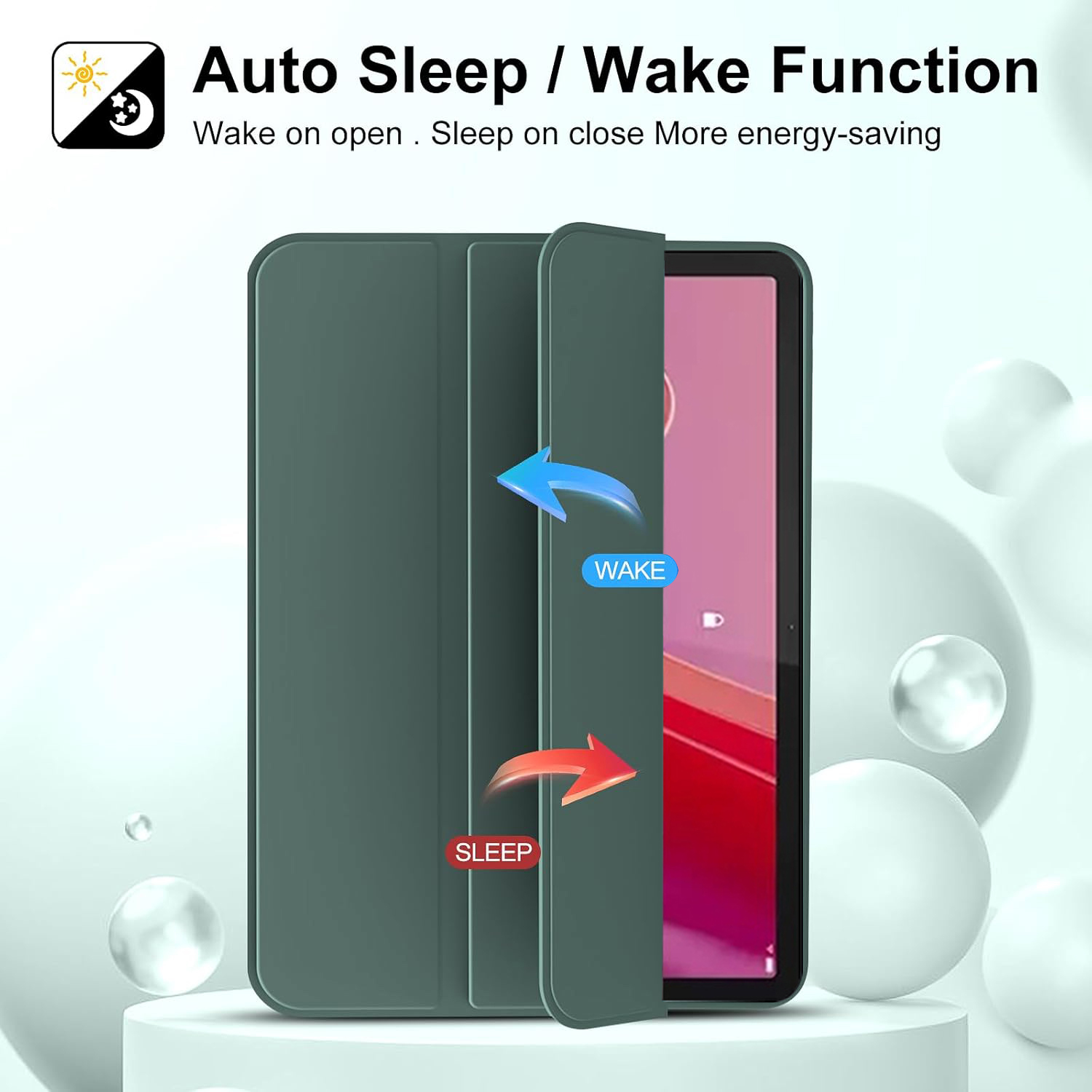 Tri-fold Flip Case For Lenovo  - đánh giá và giá Lenovo Tablet M11 Accessories
