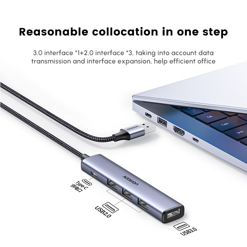 UGREEN USB Hub with 4 USB2.0 P - đánh giá và giá Usb Hub Type C