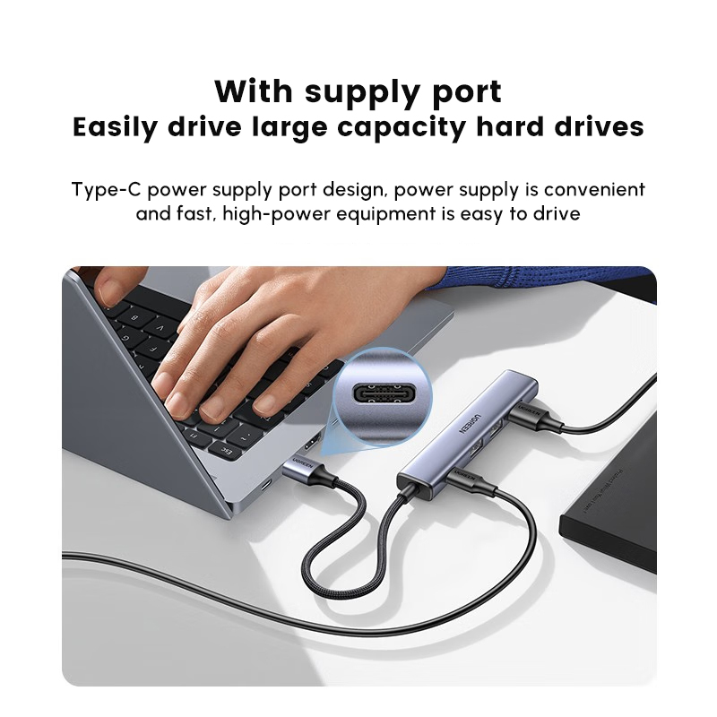 UGREEN USB Hub with 4 USB2.0 P - đánh giá và giá Usb Hub Type C