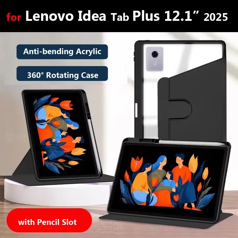 360° Rotation Case for Lenovo  - đánh giá và giá Lenovo Tablet P12 Accessories
