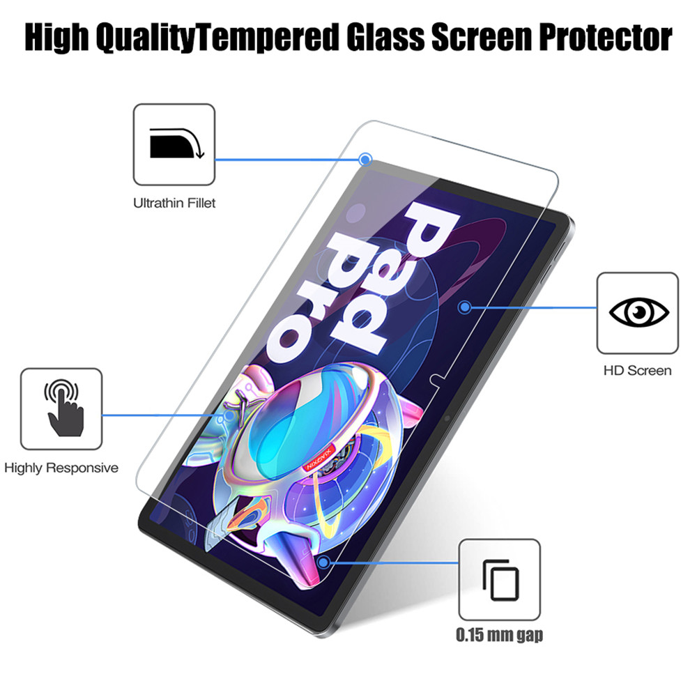 2PCS Tempered Glass Screen Pro - đánh giá và giá Lenovo Tablet P12 Accessories