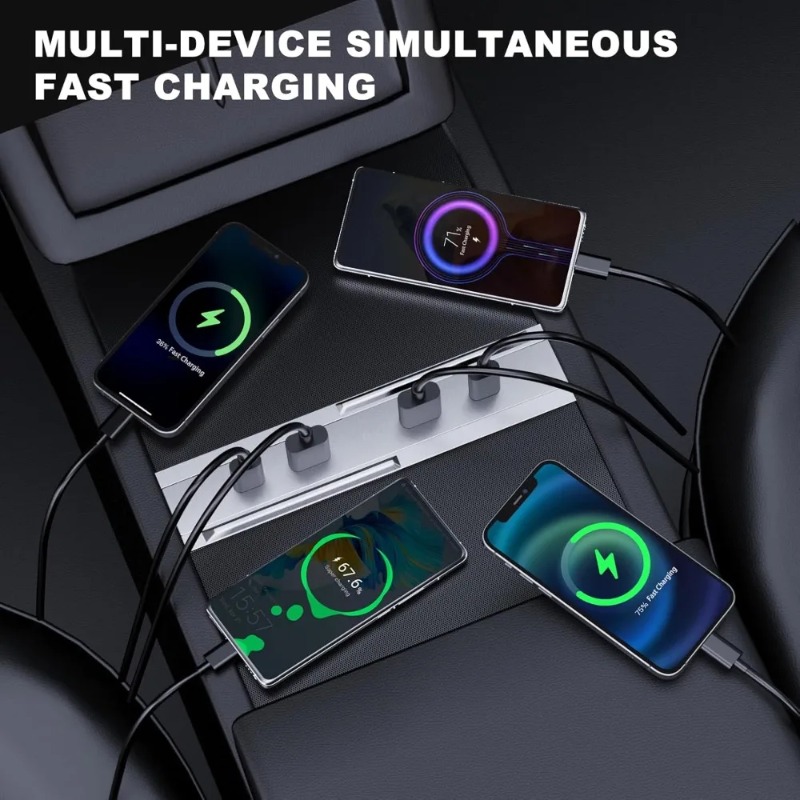 Center Console Car Adapter Mul - đánh giá và giá Usb Hub Type C