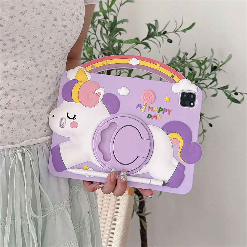 Cartoon Unicorn Kids Stand Tab - đánh giá và giá Tablet A9 Accessories