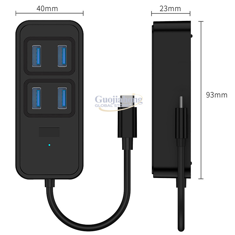 Cross-border USB3.0 hub, USB i - đánh giá và giá Usb Hub Type C