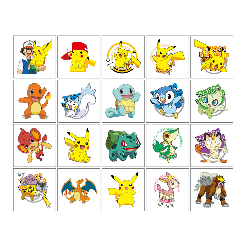 5*5cm 20pcs Pokemon Pikachu Ta - đánh giá và giá Tablet Cute Accessories