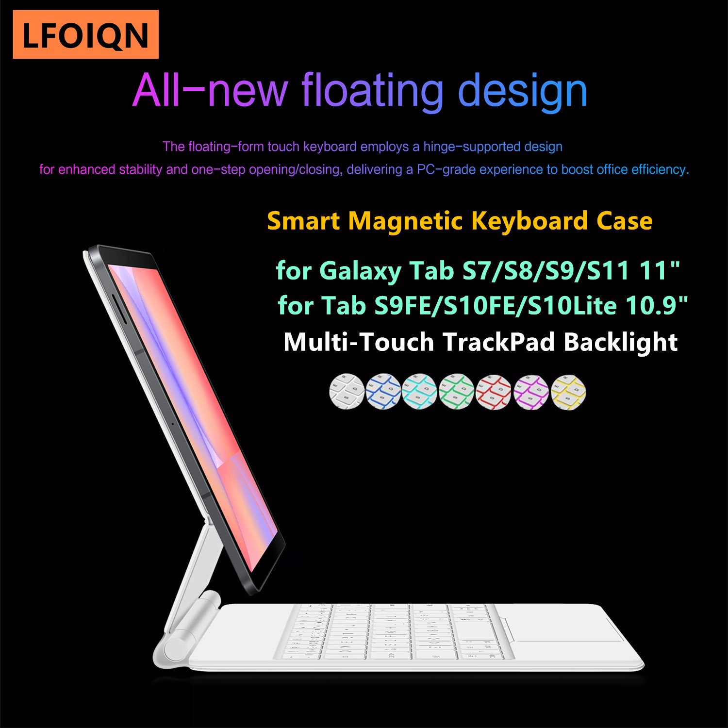 LFOIQN Magic Keyboard for Sams - đánh giá và giá Samsung Tablet S9 Accessories