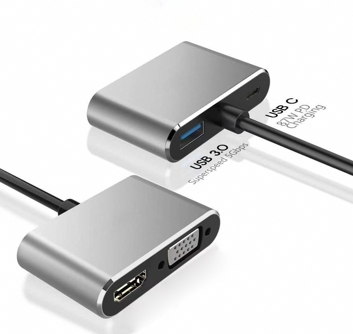4K USB Type C to VGA 1080P USB - đánh giá và giá Usb Hub Type C