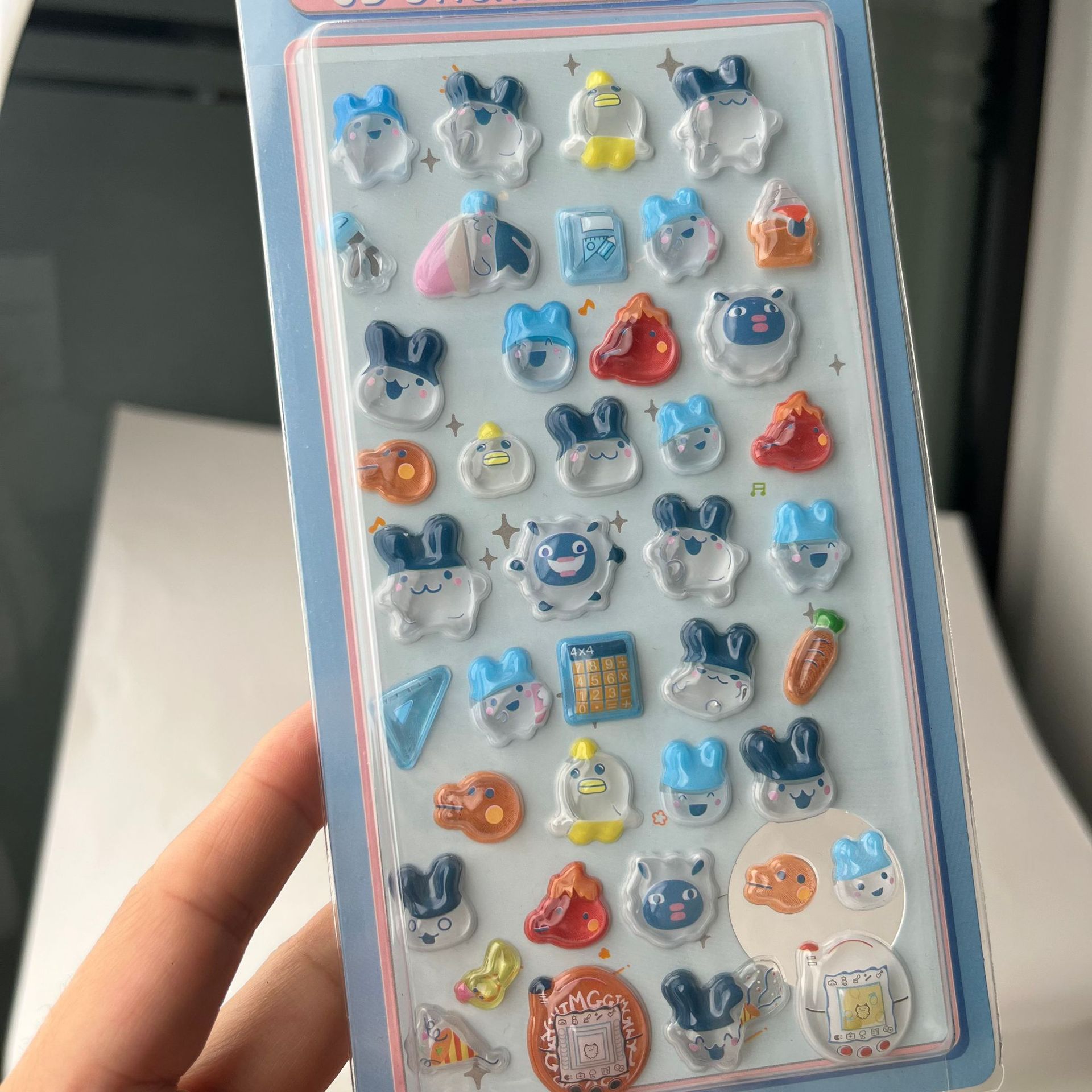 Cute Tamagotchi 3D Puffy Stick - đánh giá và giá Tablet Cute Accessories