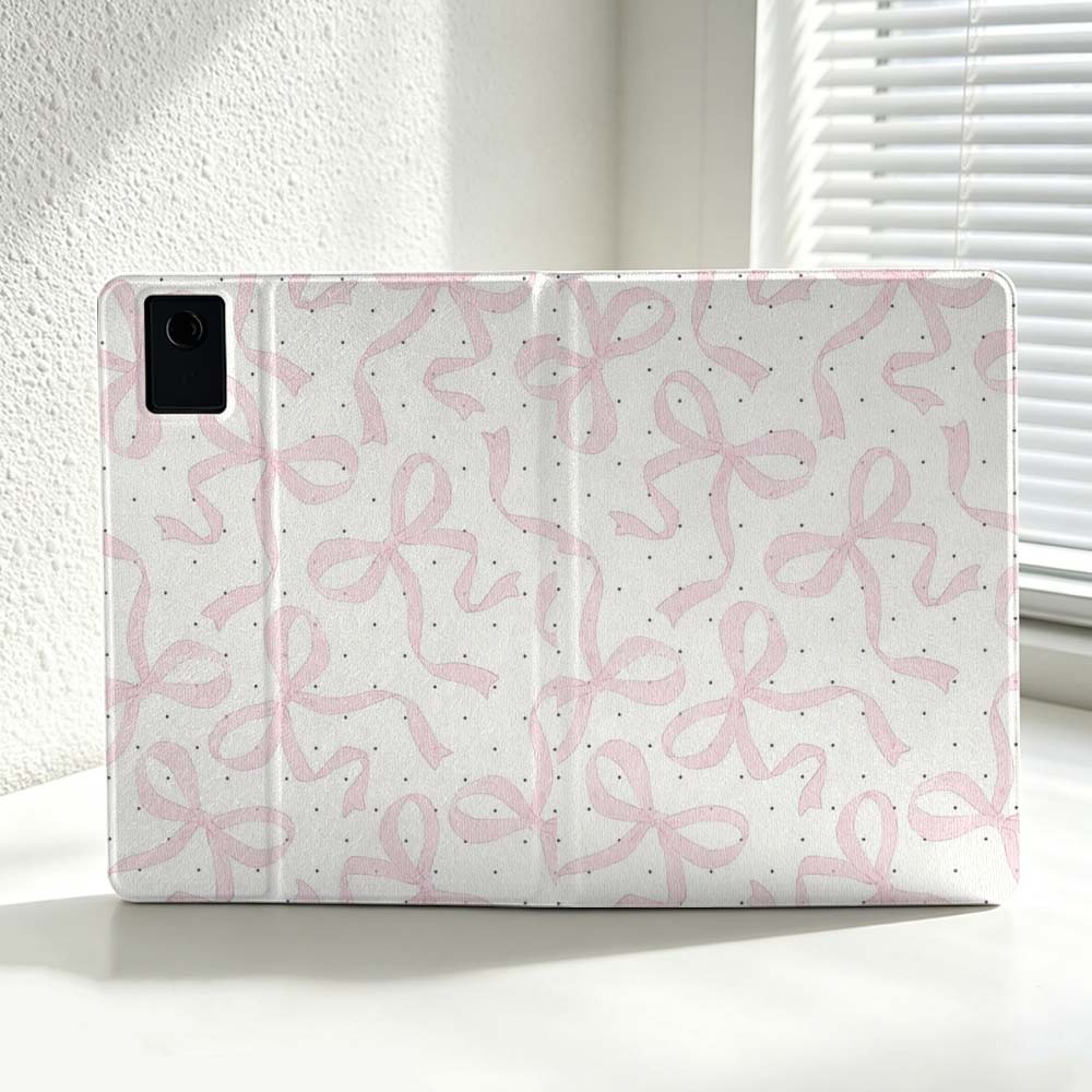 Minimalist Pink Bow Pattern Fo - đánh giá và giá Lenovo Tablet P12 Accessories
