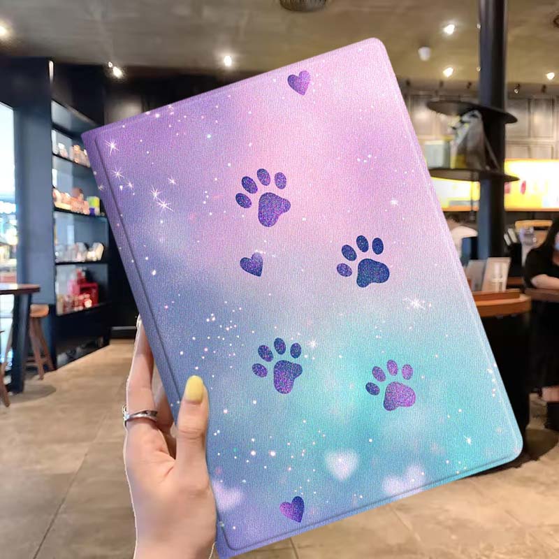 Cartoon Glitter Paw Prints Sof - đánh giá và giá Lenovo Tablet P12 Accessories