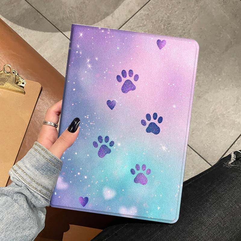 Cartoon Glitter Paw Prints Sof - đánh giá và giá Lenovo Tablet P12 Accessories