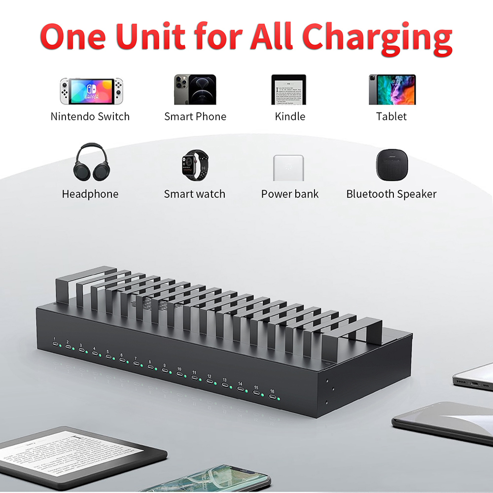 CA16-165C 16 Port Usb Type-c H - đánh giá và giá Usb Hub Type C