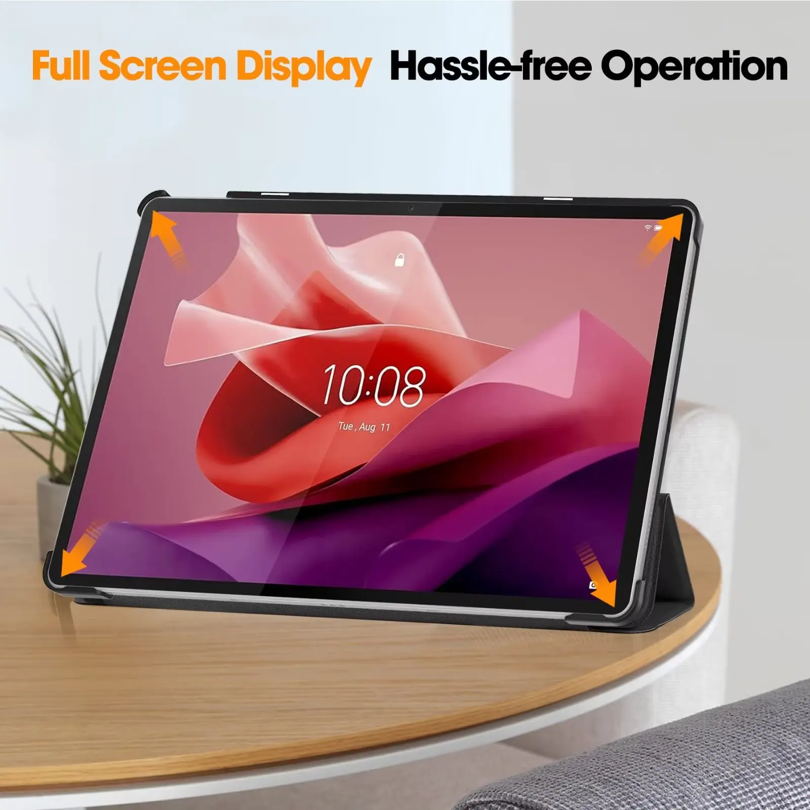 Tri-fold Magnetic Leather Stan - đánh giá và giá Lenovo Tablet P12 Accessories