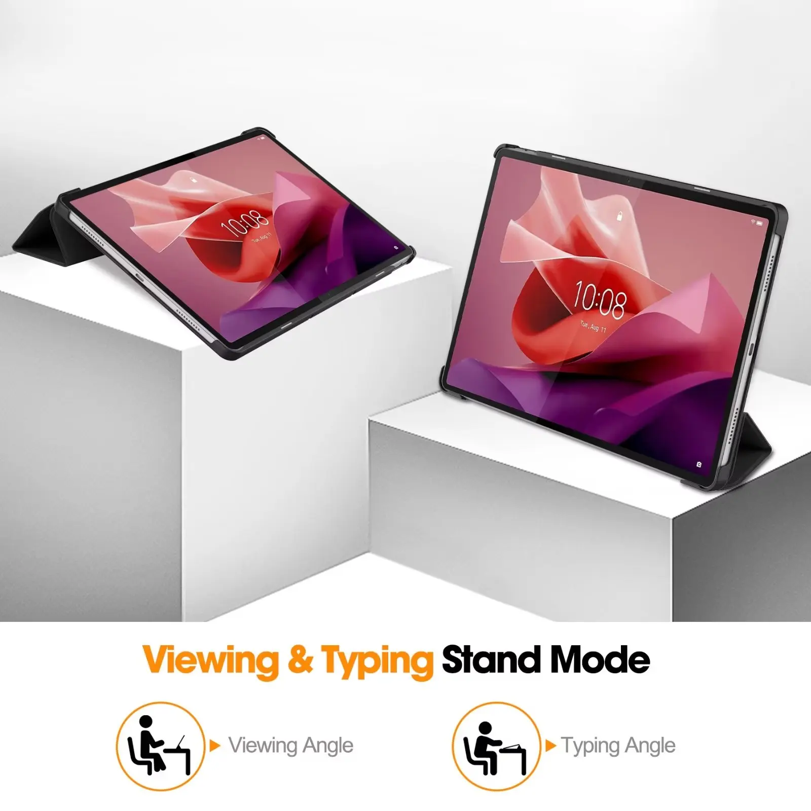 Tri-fold Magnetic Leather Stan - đánh giá và giá Lenovo Tablet P12 Accessories