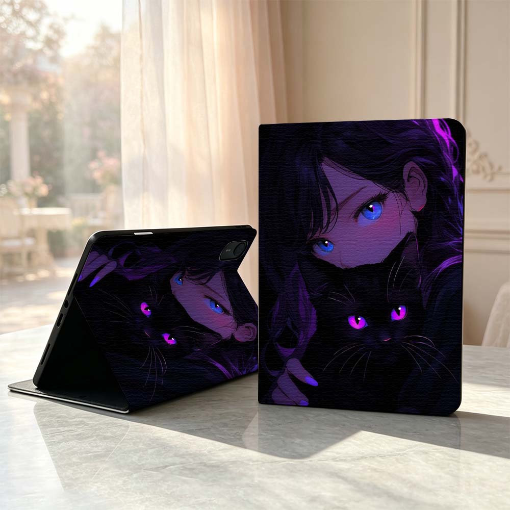 Cartoon Cat Girl Eyes Soft For - đánh giá và giá Lenovo Tablet P12 Accessories