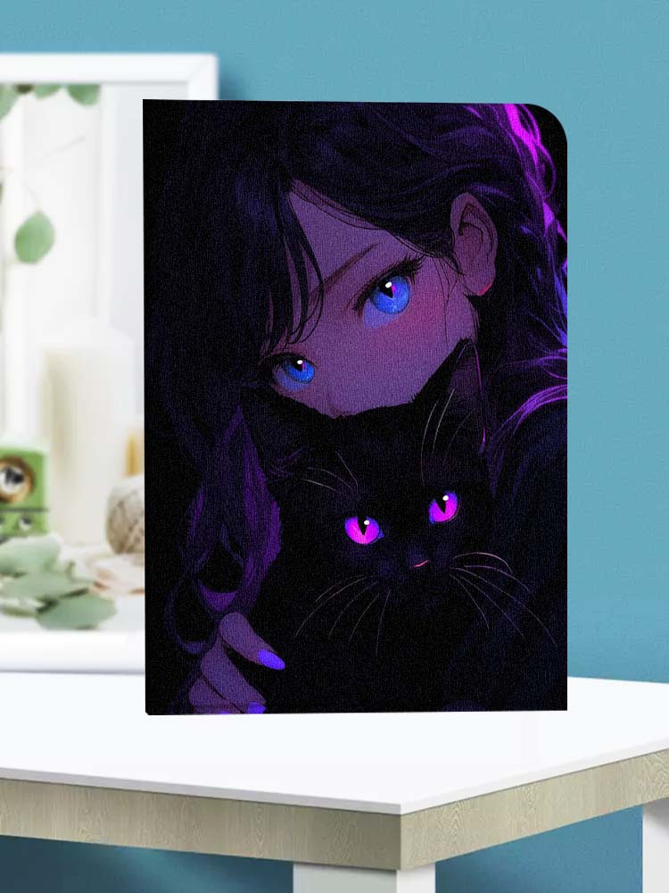 Cartoon Cat Girl Eyes Soft For - đánh giá và giá Lenovo Tablet P12 Accessories