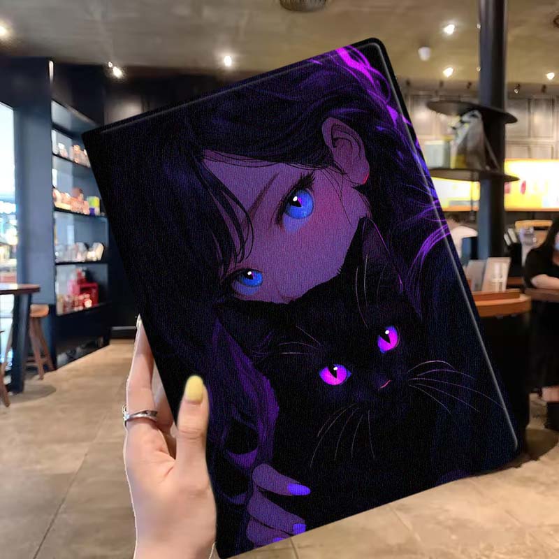 Cartoon Cat Girl Eyes Soft For - đánh giá và giá Lenovo Tablet P12 Accessories