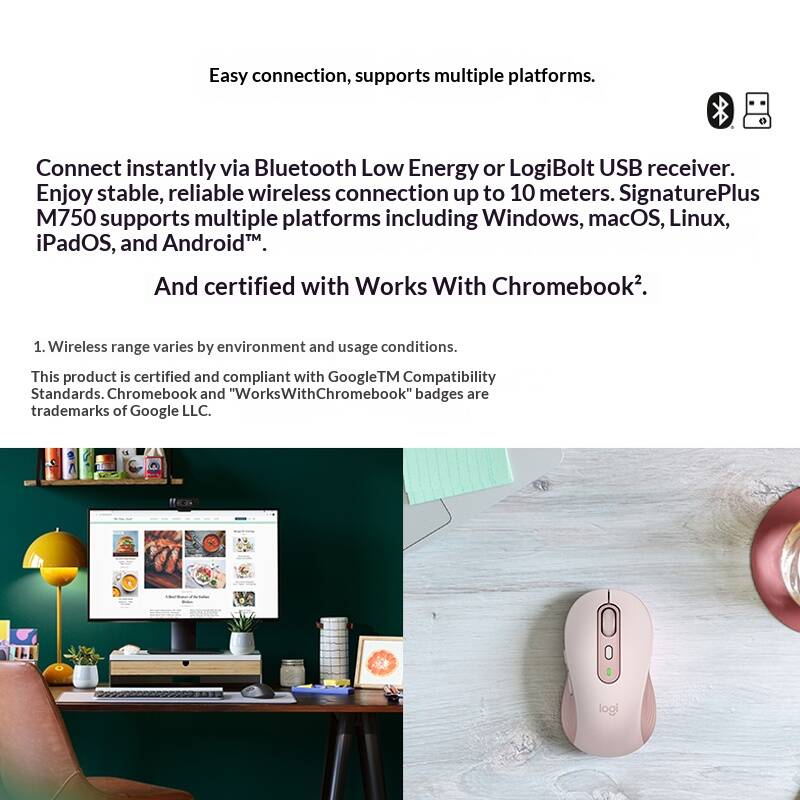 M750 Bluetooth Silent Mouse Qu - đánh giá và giá Logitech Tablet Accessories